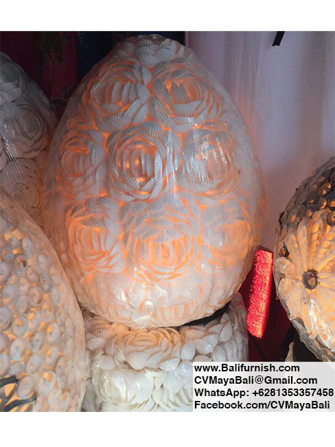 Sea Shell Lamps from Indonesia